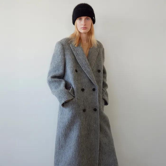 [10차] [사이즈추가]Hairy Alpaca Blended Classic Coat - Charcoal