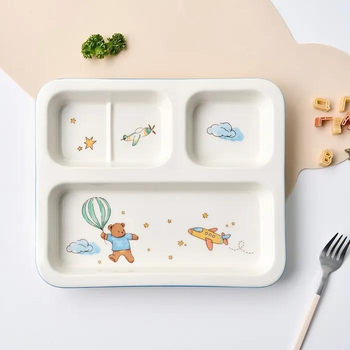 벌룬베어 4칸 식판 25.5x21CM