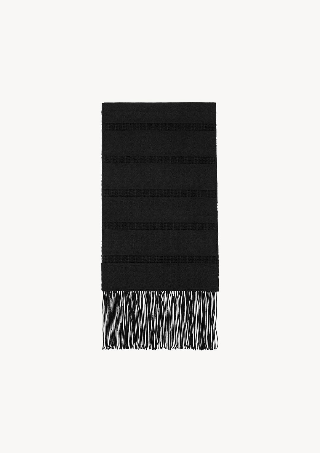 Fringe Scarf in Black
