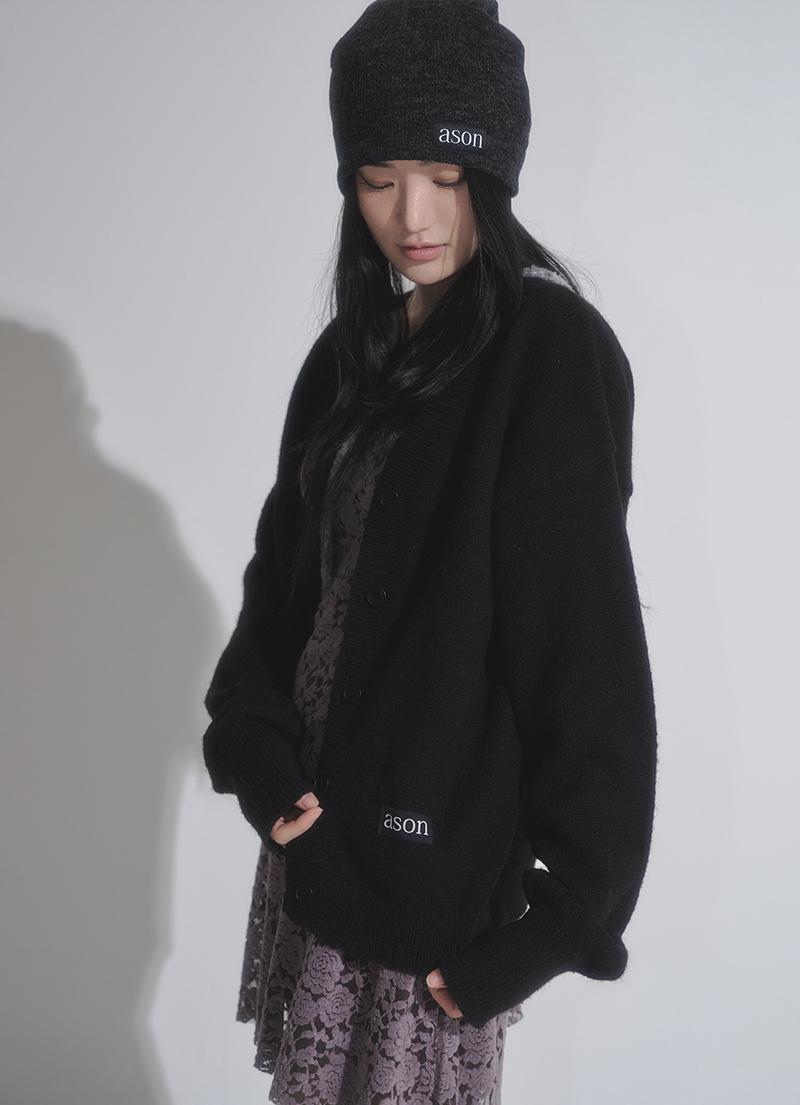 HAPPER CARDIGAN / BLACK