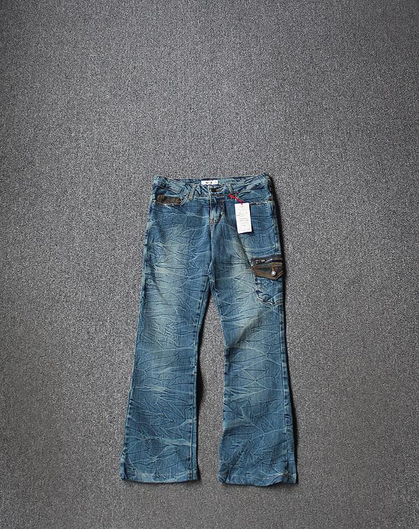[미사용품]MAX A Crinkle Washed Jeans[XS-S]
