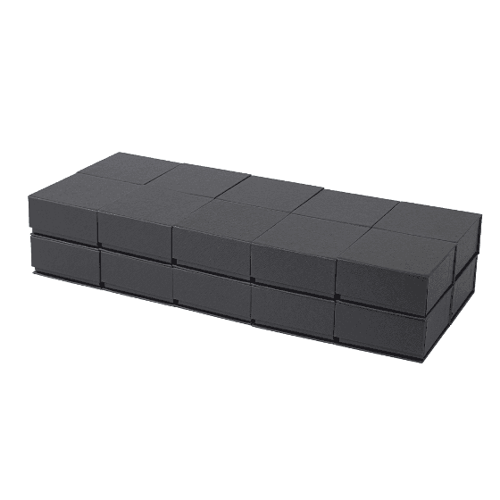 자석 주얼리 포장 케이스 블랙 8x8x4 20개 1판