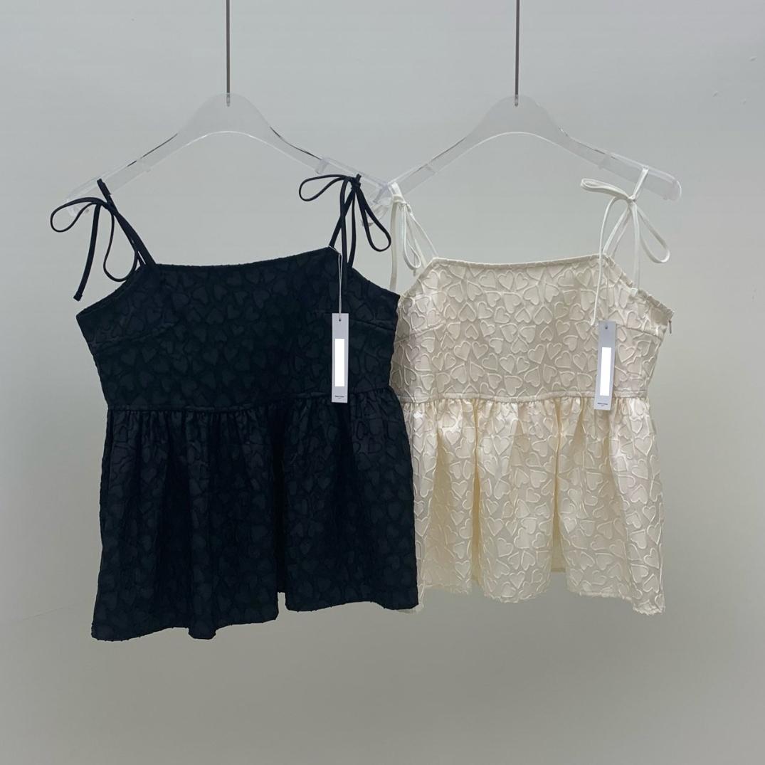 하트 자가드 쿨링 플레어 BL