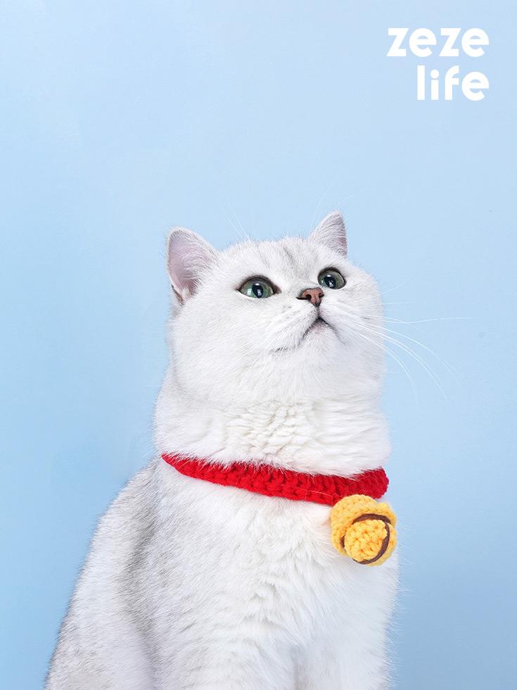 수제 벨 고양이 목걸이