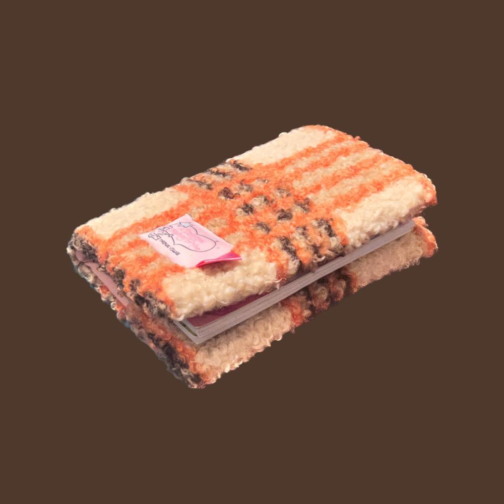 어텀체크 오트밀 더푸리빌리지 북커버 패브릭 호보니치 a6 다이어리커버