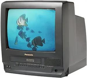 Panasonic PV-C1320 13" TV/VCR Combo (Black), 2018