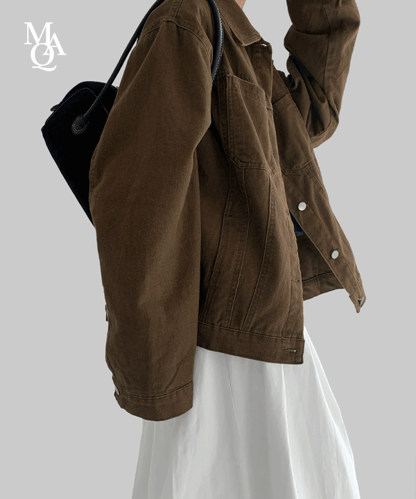 매니크 [MNQ MADE] 라일스 루즈핏 코튼 트러커 자켓 (봄신상)