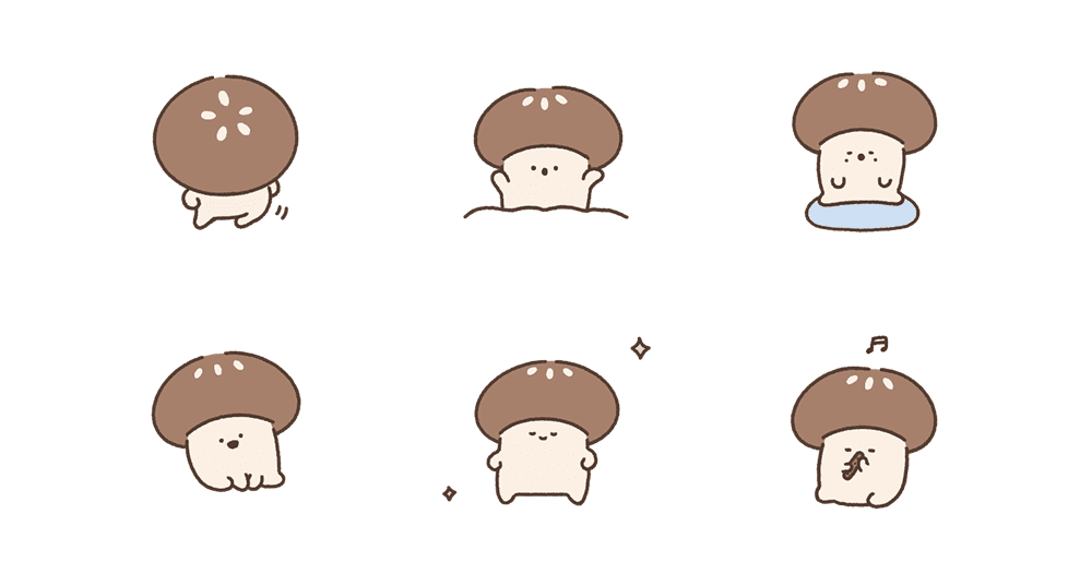 작은 버섯 버송이