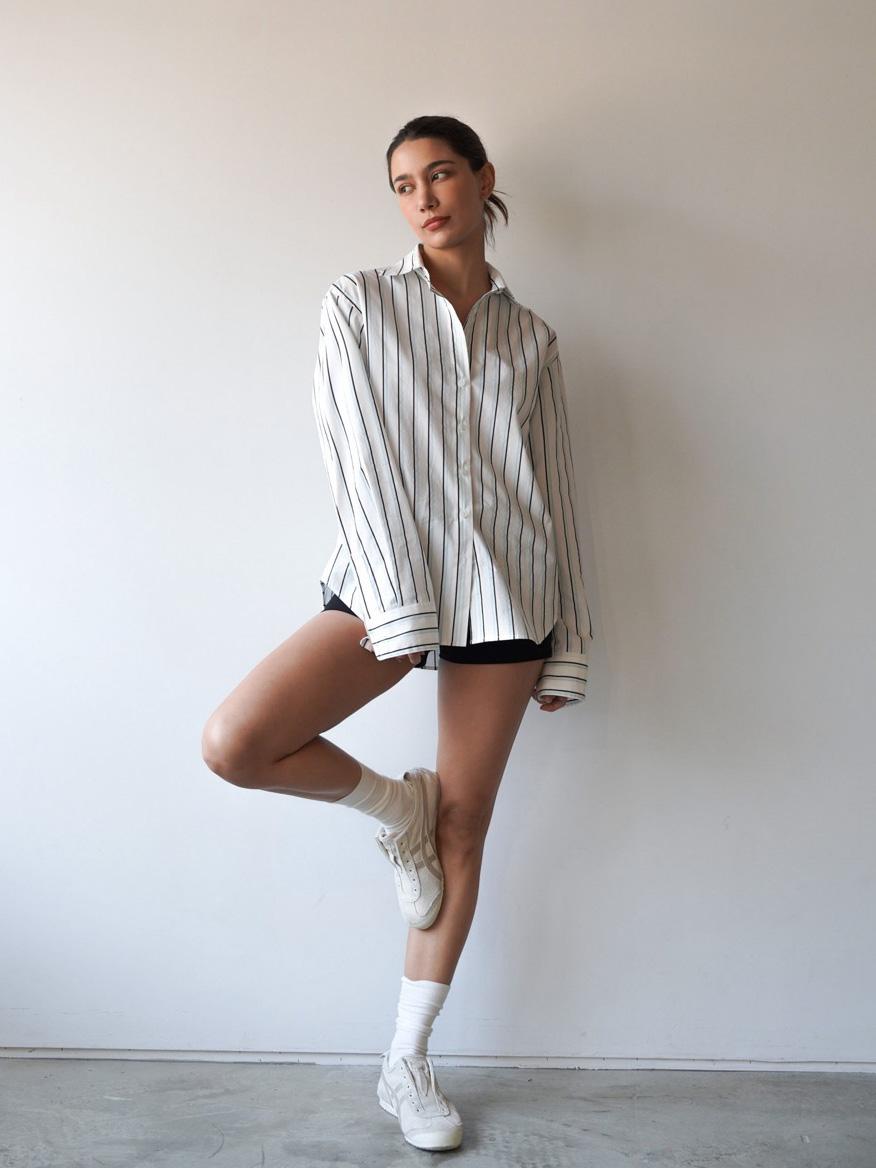 CLASSIC WHITE STRIPED SHIRT