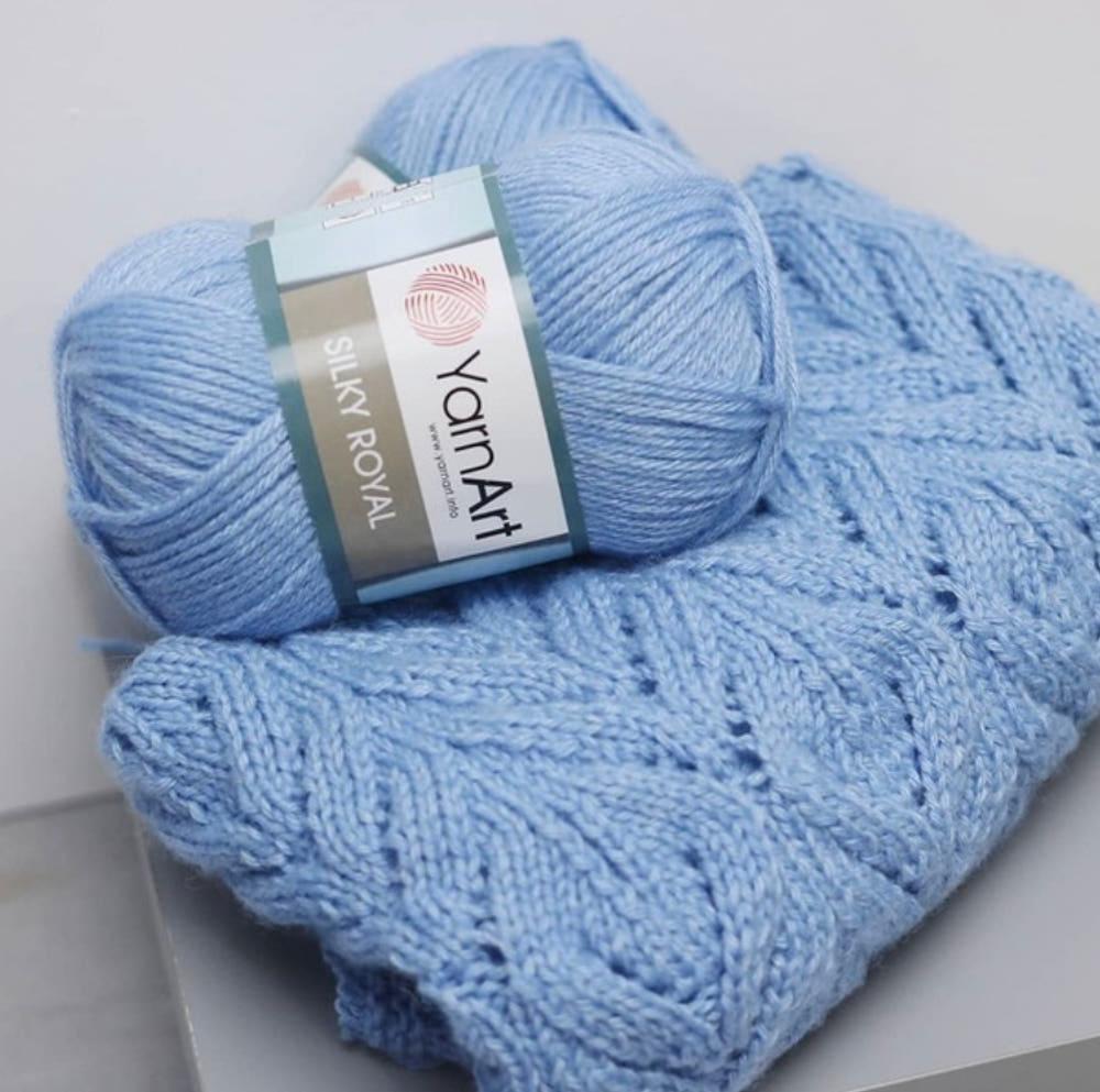 메리노울실/ 얀아트 - 실키로얄 / 목도리 뜨개실 스웨터 가벼운무게감 보드라운촉감 수입실