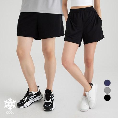 캐럿 남여공용 쿨링 리싸이클 매쉬 3부 반바지