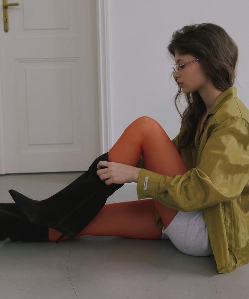 SHEER COLOR STOCKING_RED