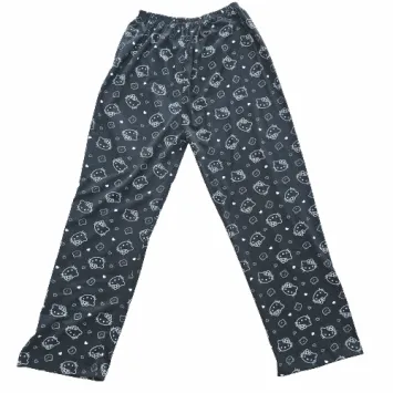 🐱키치바지 총집합🐱키치한 찰랑 부들 유니크 Y2K 루즈핏 와이드핏 사계절 홈웨어 잠옷바지