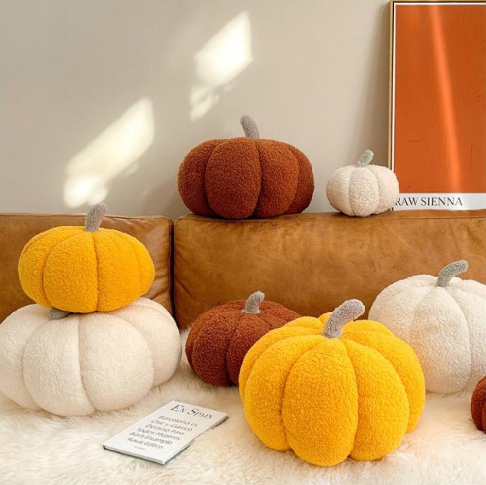 쎄이위위 호박 쿠션 거실 침실 인테리어 할로윈 데코 펌킨 쿠션 3색 3종