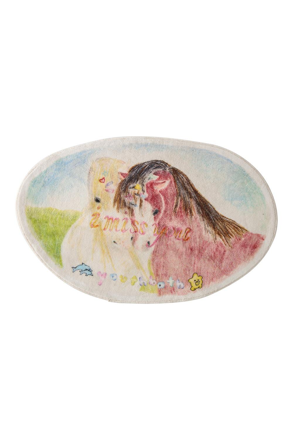 Horse Graphic Bath Mat  [예약 배송 11월 26일 순차 발송]