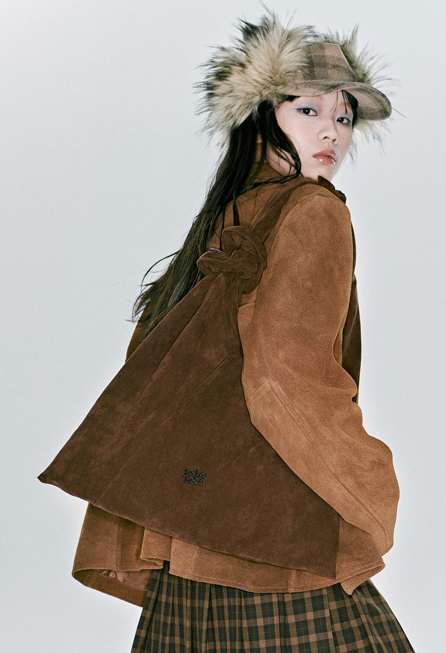 Scrunchie large hobo suede _4colors