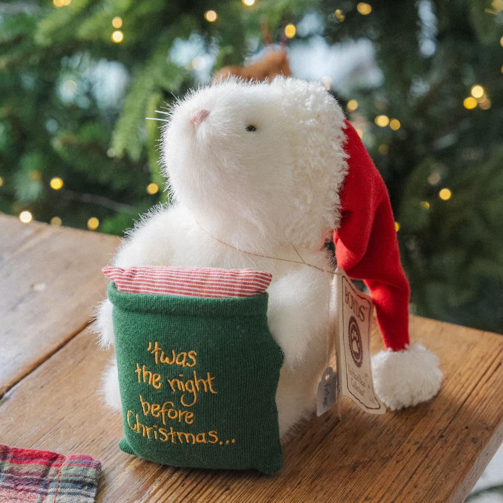 [중고] 보이즈베어 산타 모자 마우스 / boyds bears santa hat mouse