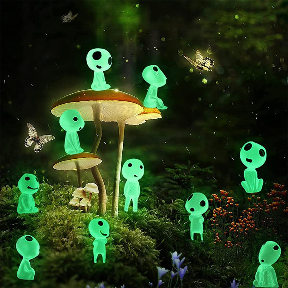 원령공주 테라리움 코다마 고다마 10종세트 모노노케히메 숲의정령 비바리움 그린블루 야광 소품인테리어 피규어