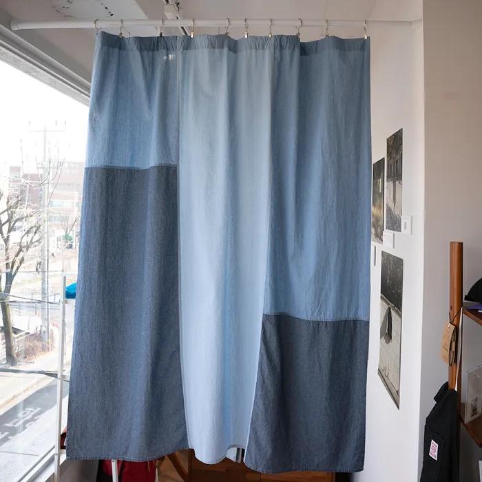 코튼 패치워크 가리개 커튼