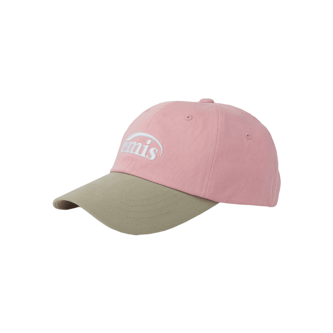 Emis New Logo Mix Ball Cap Beige Pink