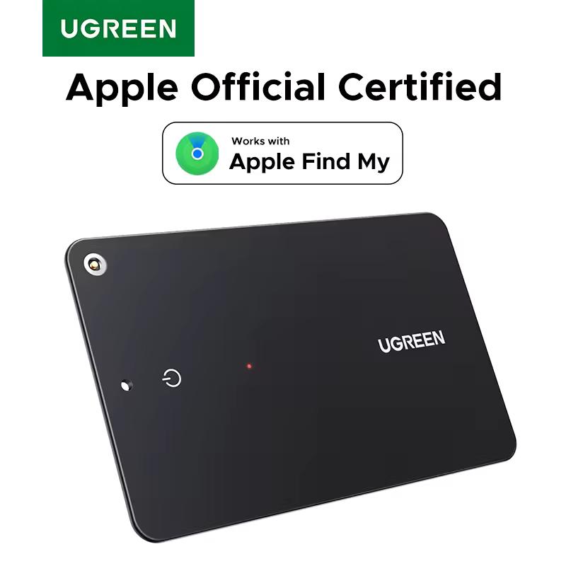 UGREEN 보안 스마트트랙 카드, 애플 내 지갑 찾기, 블루투스 추적기, 휴대폰 찾기, 방수 기능, iOS 전용