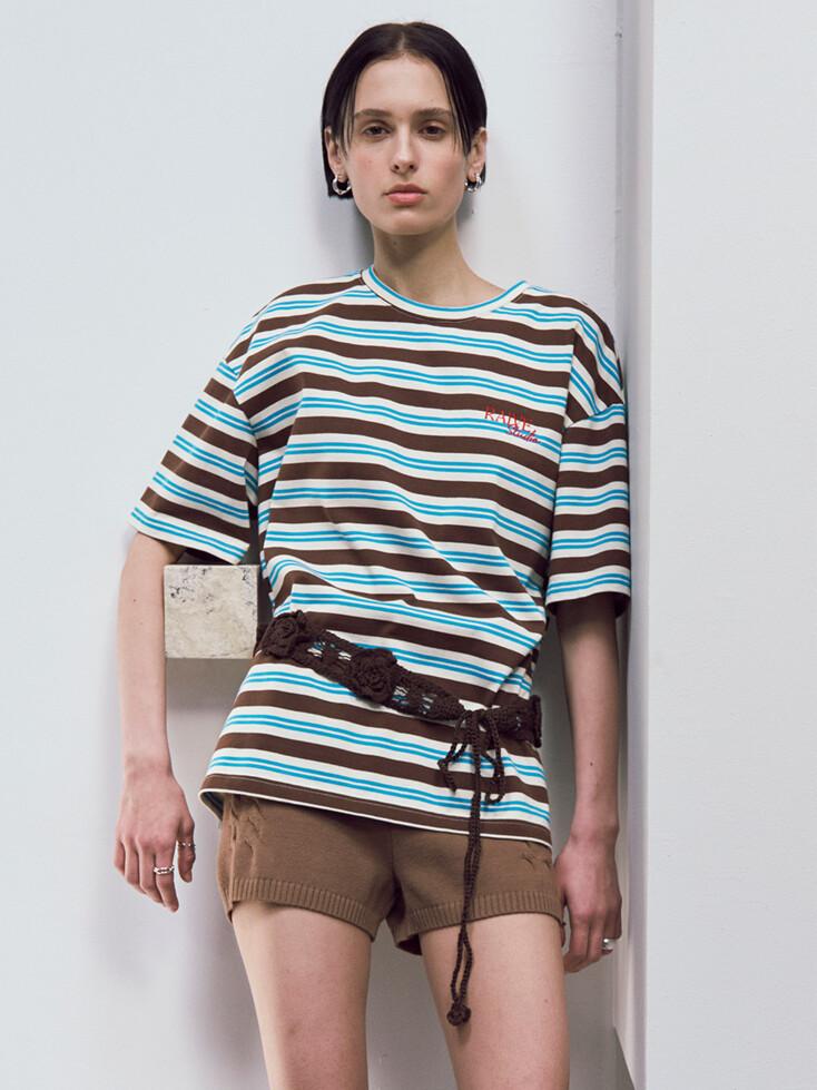 Stripe Oversized T-shirt VW5ME618_2color