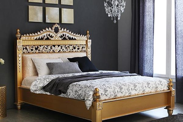 마몬트 패브릭 엔틱 호텔식 침대프레임 Q/K (매트별도)