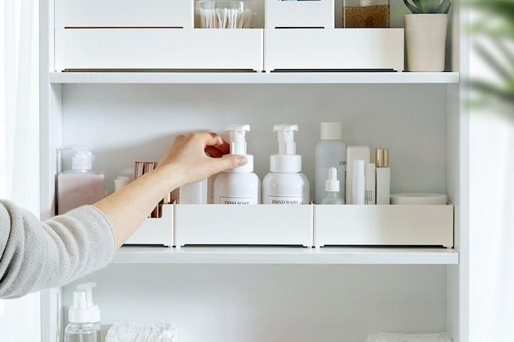 국산 화이트 욕실 수납장 정리 서랍 칸막이 수납 정리함 적층수납 정리대 욕실장 정리함