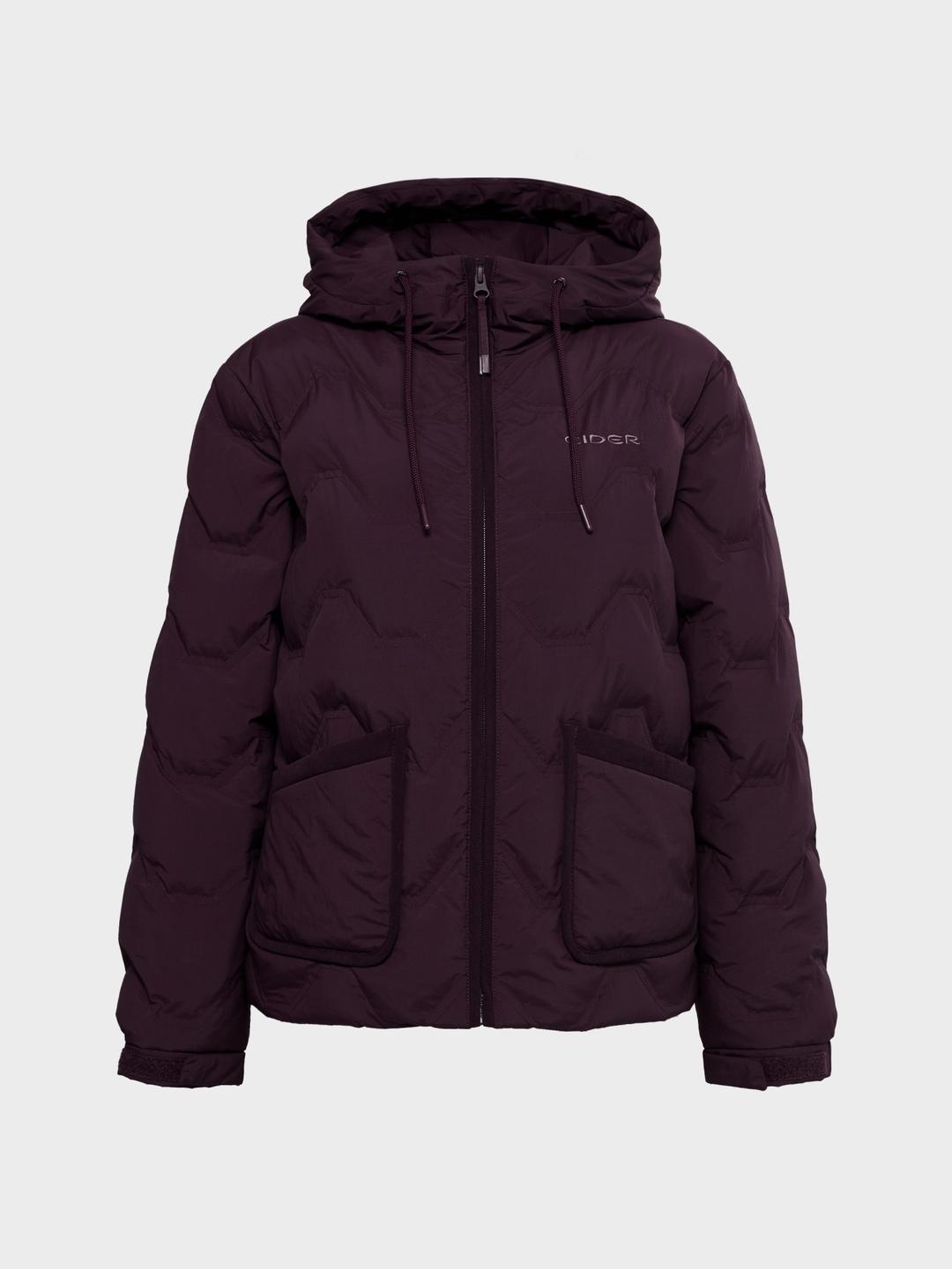 THERMOLOCK (써모락) 여성 슬림 후디 블렌드 다운 자켓 (Plum)