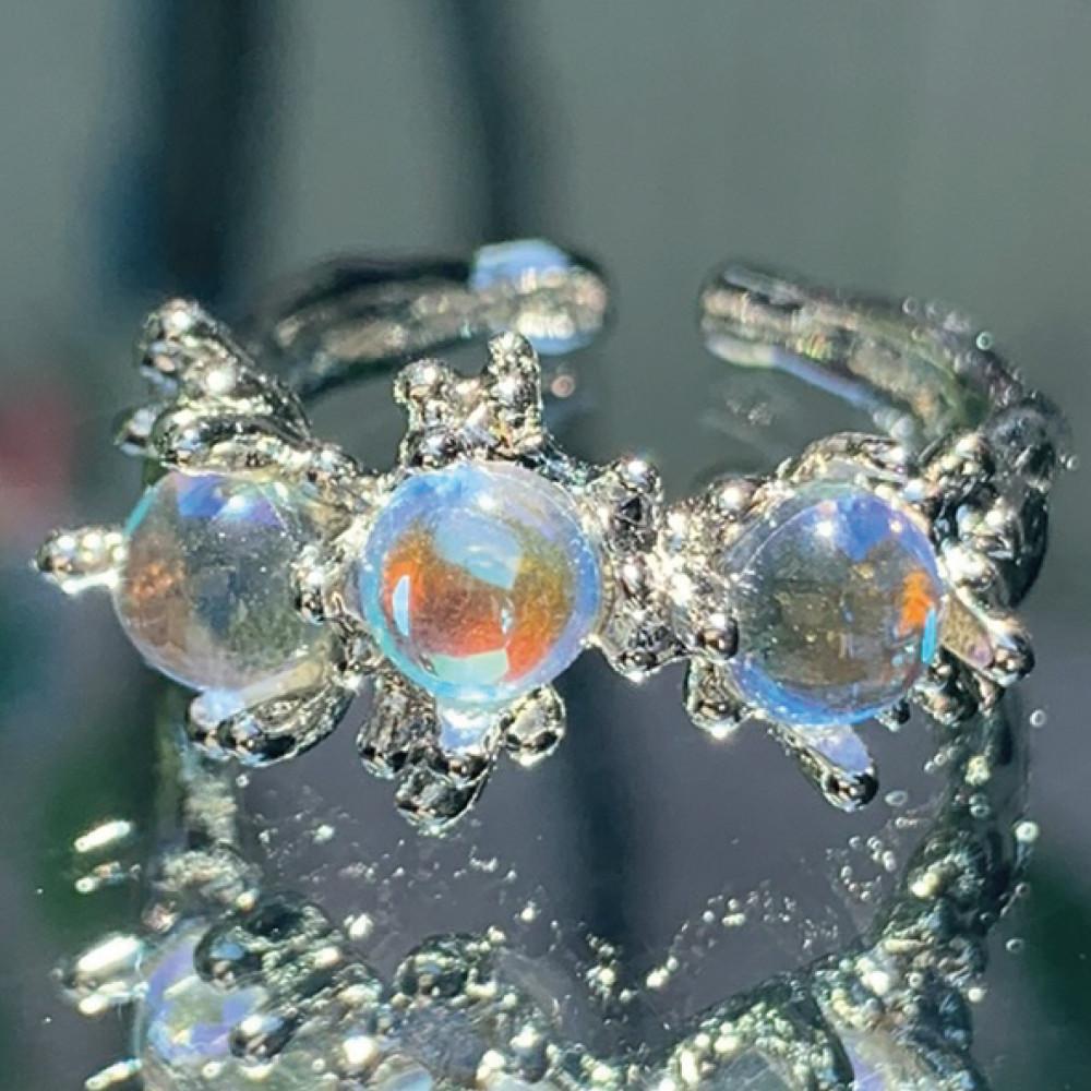 와이알유디 유니버스 (트리플문) 여성 패션 반지 레이어드링 11~20호 조절가능