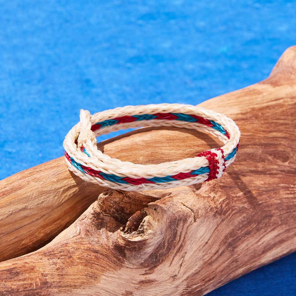 [CHAMULA][샤뮬라] BRAIDED HORSE HAIR BRACELET - 14 WHITE