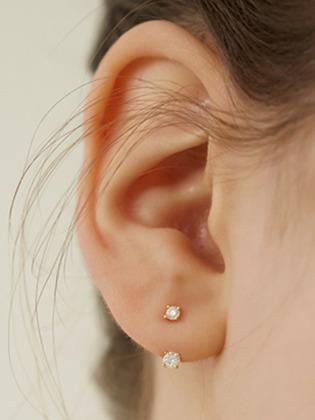 [Silver925]Moissanite Ear Jacket Earring_DE0004
