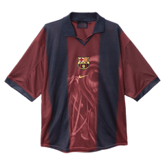 CJ X NIKE X FC BARCELONA RETRO 2000/01 HOME SKELETON JERSEY