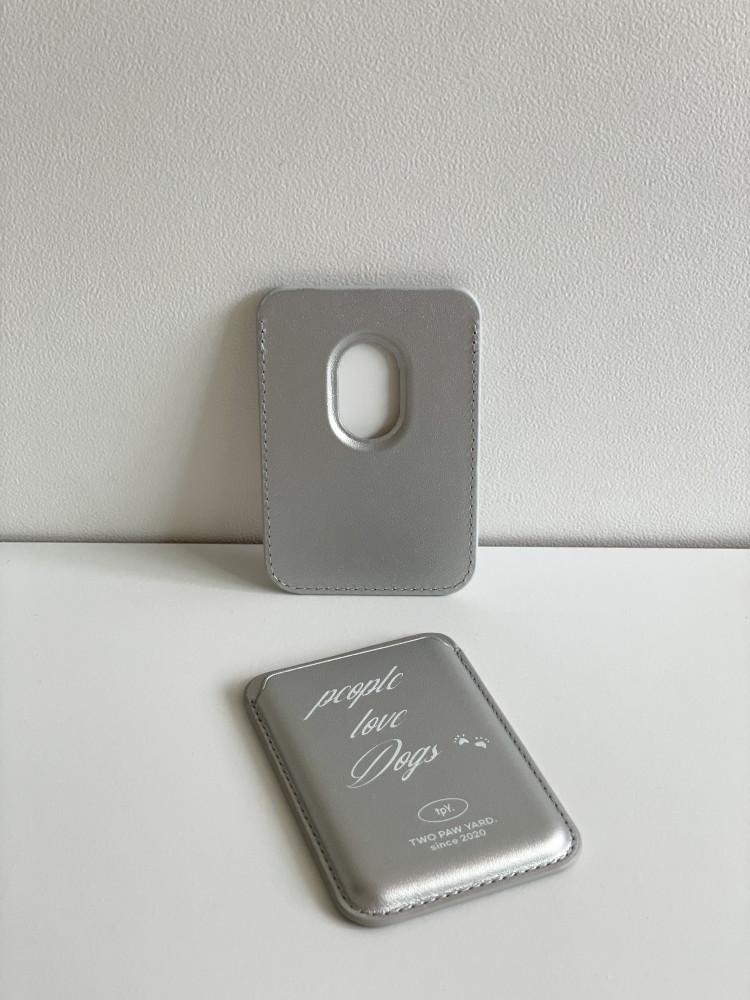 Dogs logo ver. Magsafe card wallet/ 맥세이프 가죽 카드 케이스