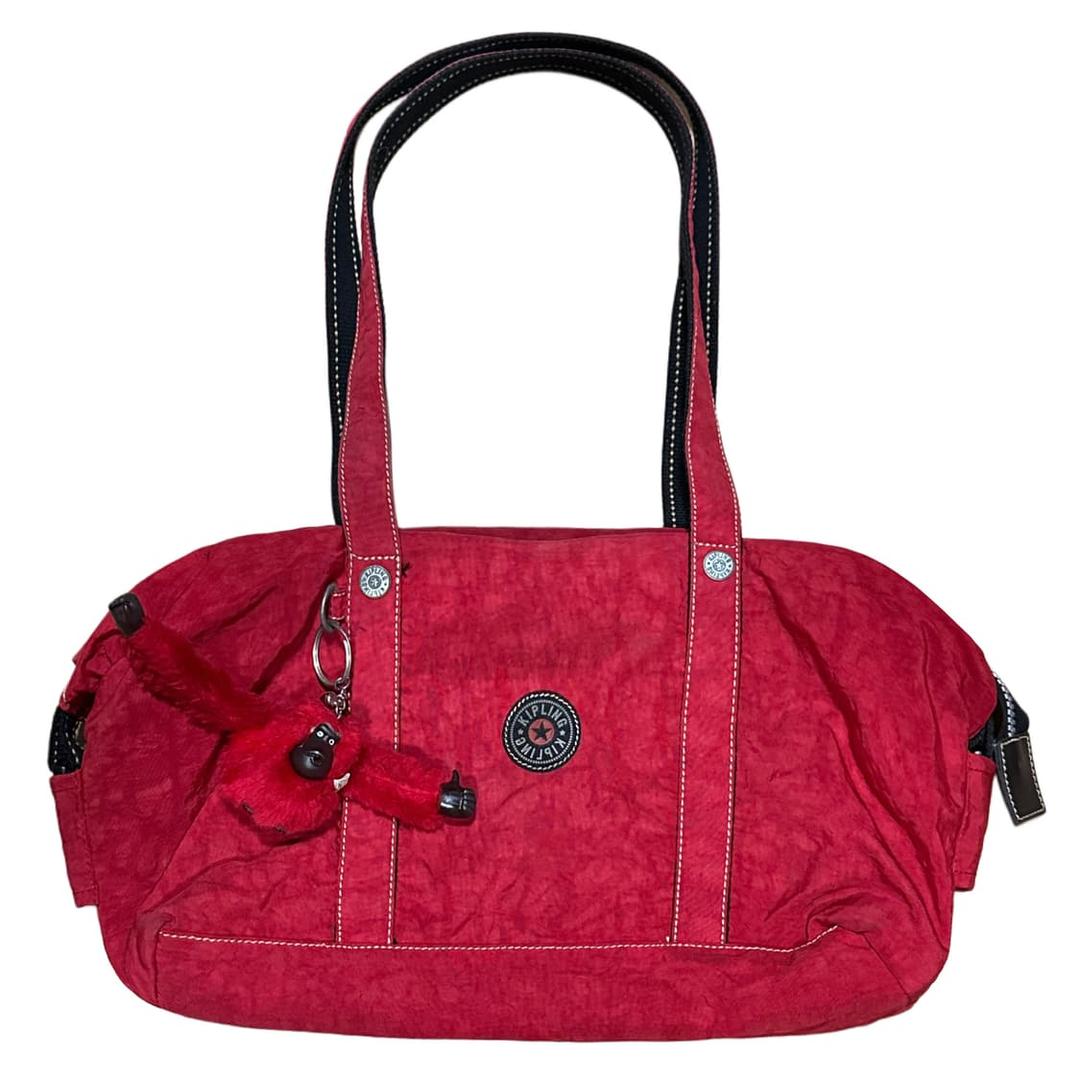 Kipling 키플링 사이드 버클 레드 미니 토트백 핸드백 | 후루츠패밀리