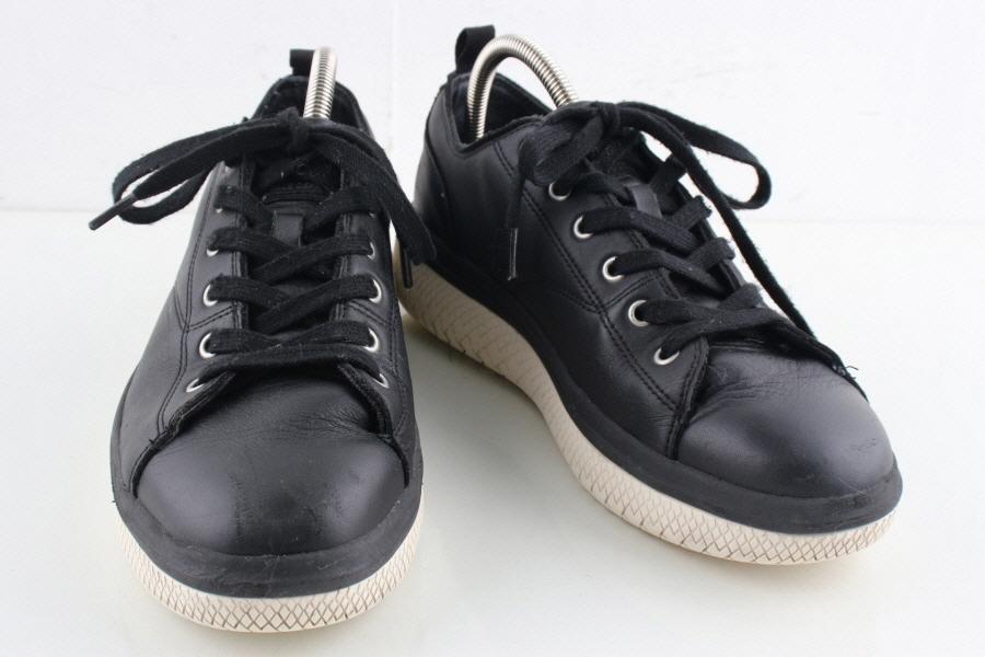 팔라디움 CRUSHION 블랙 소가죽 레이스업 단화 스니커즈(280mm)