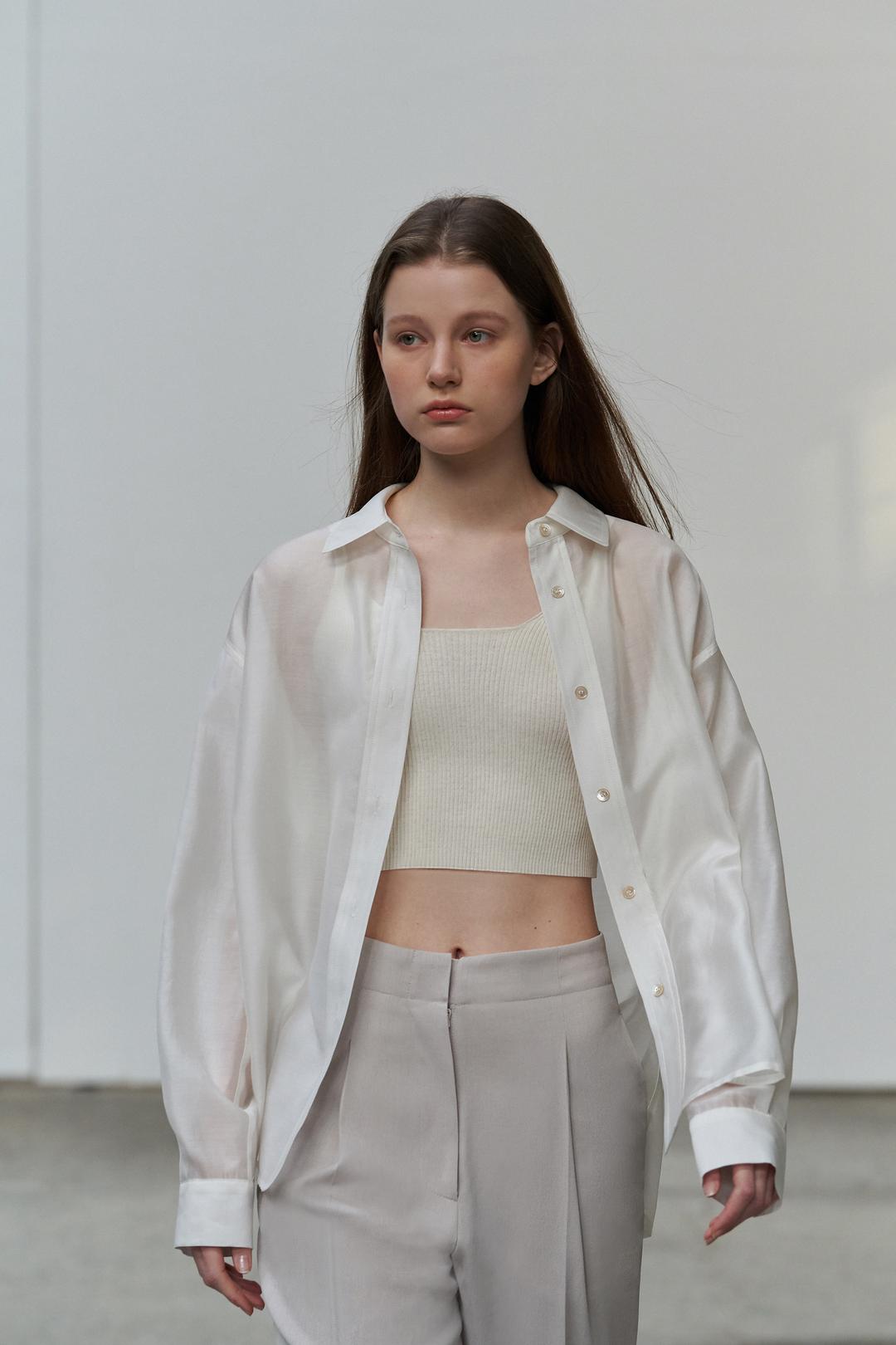 Leeway silk shirt (ivory)