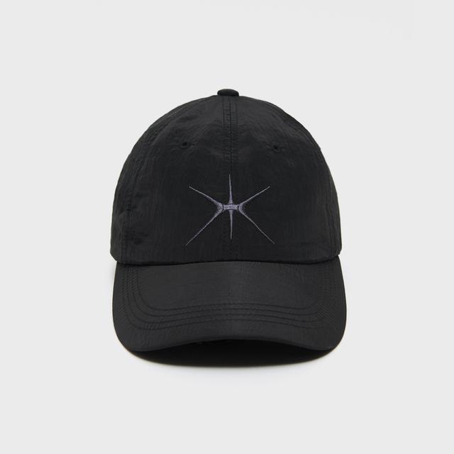 キャップ WOOALONG Signature Logo ball cap NAVY cap_logo_002na Signature Logo ball cap - STITCH BLACK - 우알롱(WOOALONG)