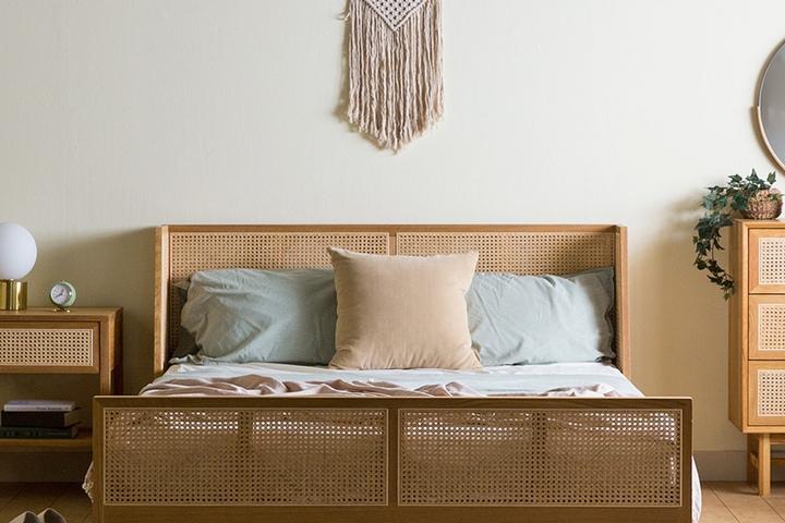 반다 라탄 침대프레임 01