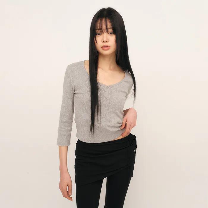 C 90S LINE V-NECK T-SHIRT_4COLORS