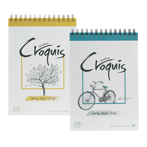 삼원 아트스퀘어 크로키북 A5 105g/80매 스프링형 [CY02/CG02]