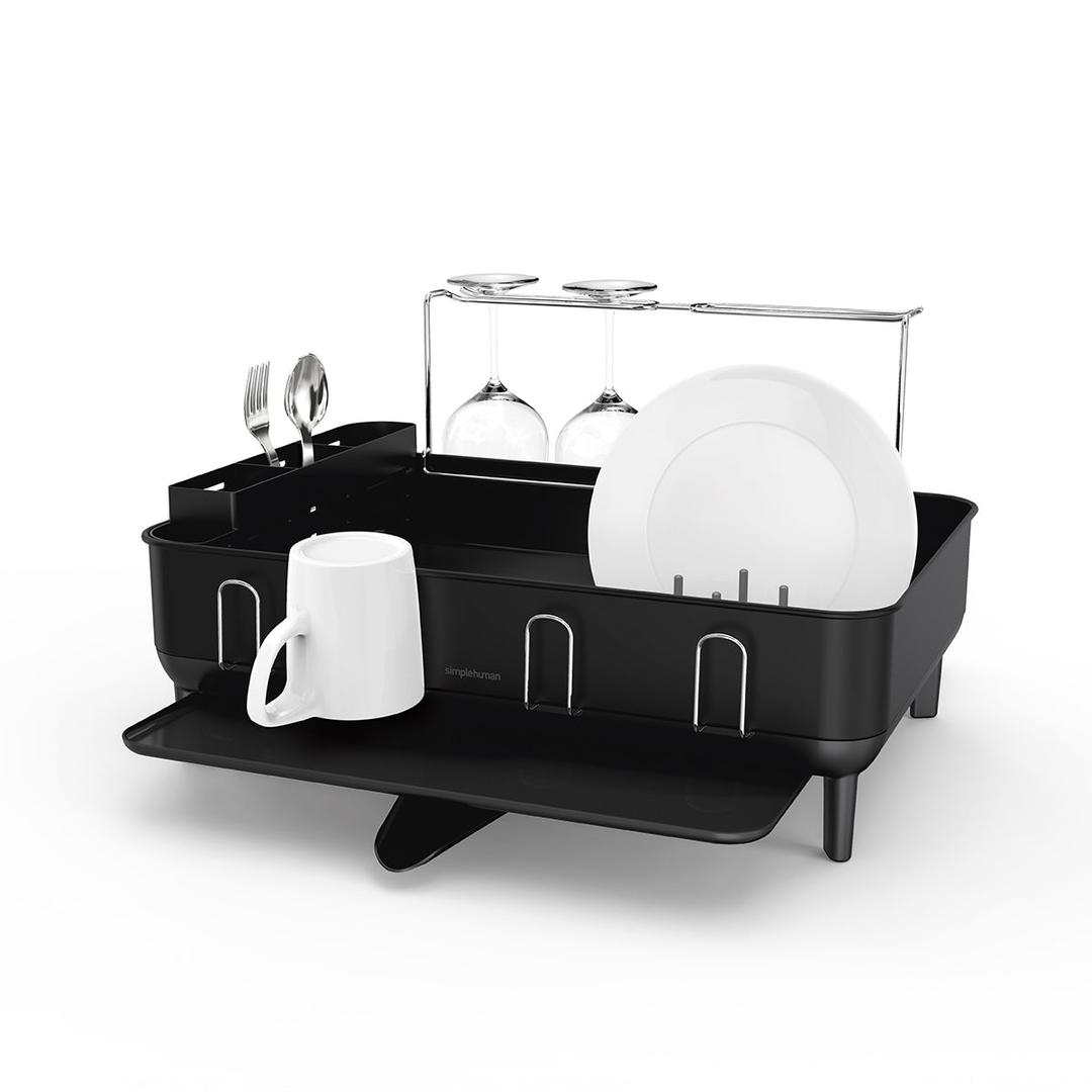 steel frame dishrack - standard / matte black