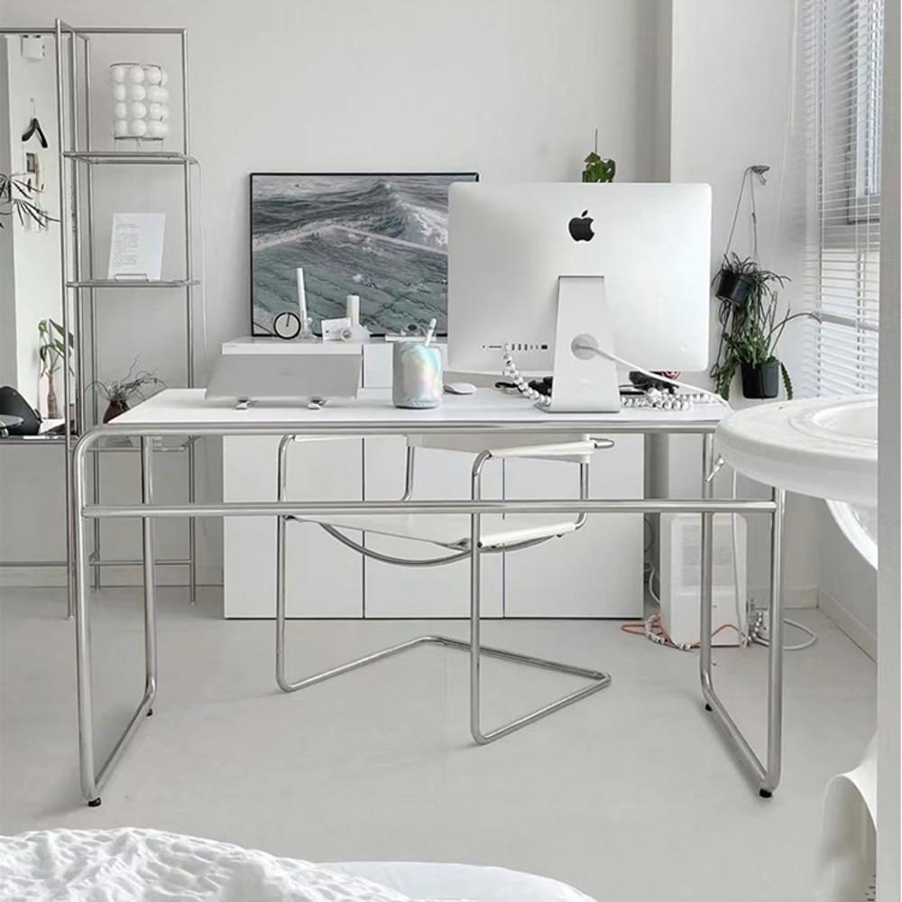 WillB minimal 모던 스테인리스 데스크 책상 2size