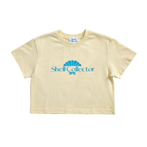 Logo Crop Top Yellow