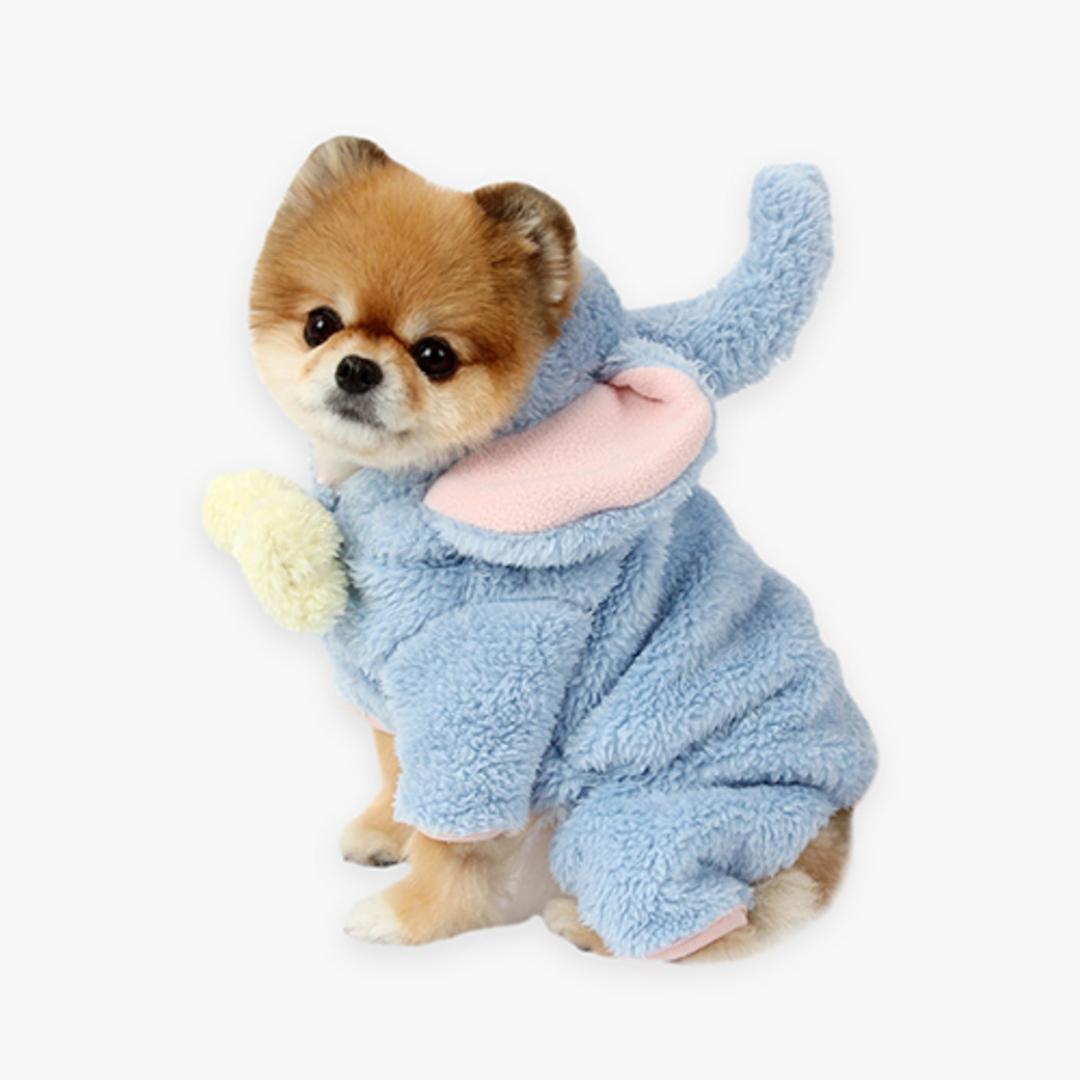 이츠독 반려동물 댕보 코끼리 방한복, 블루, XL, 1개 - 패딩/아우터 | 쿠팡