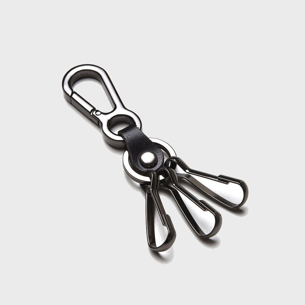 BA033 Simple glossy leather keychain