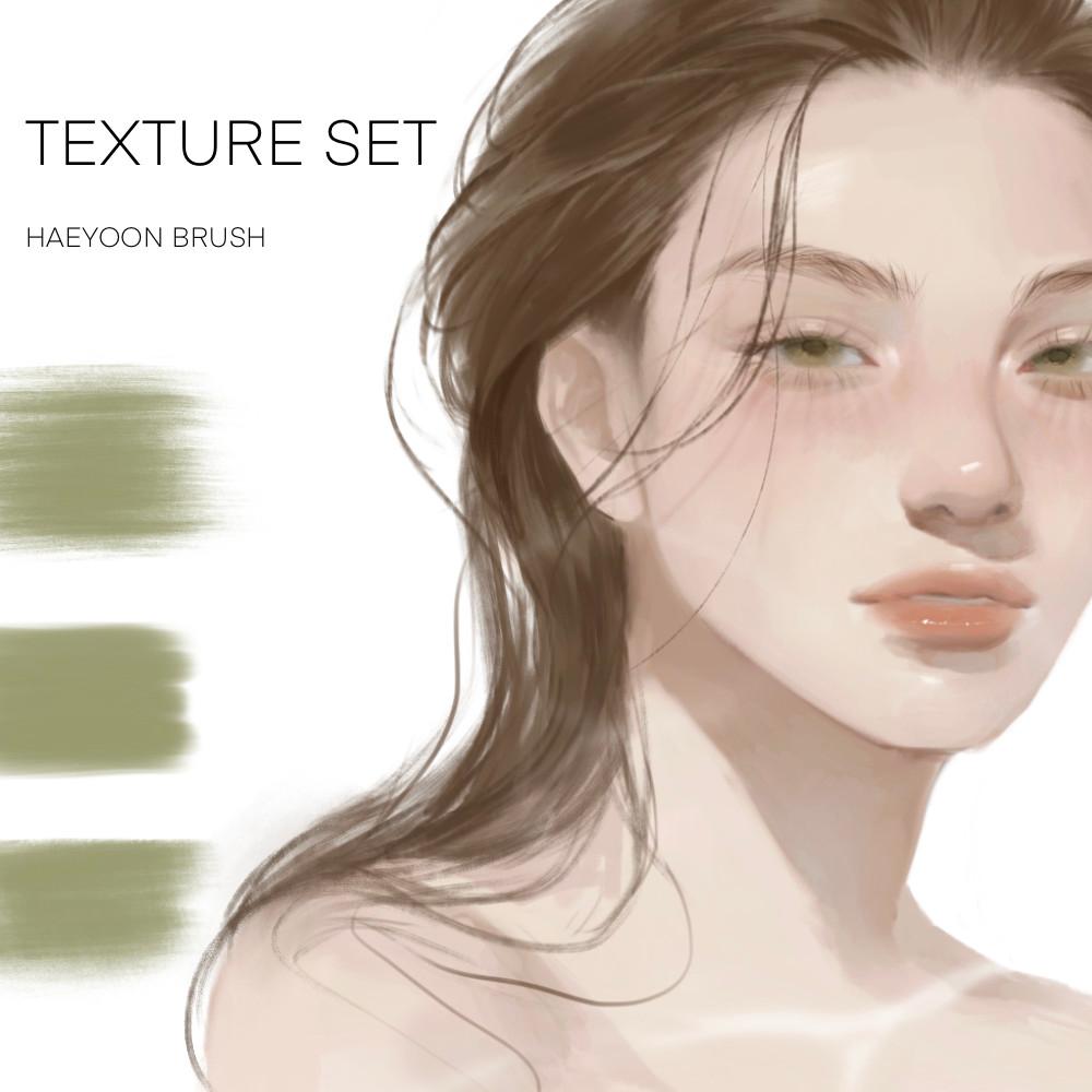 프로크리에이트 텍스쳐 브러쉬 3종 세트 | 해윤 브러쉬
