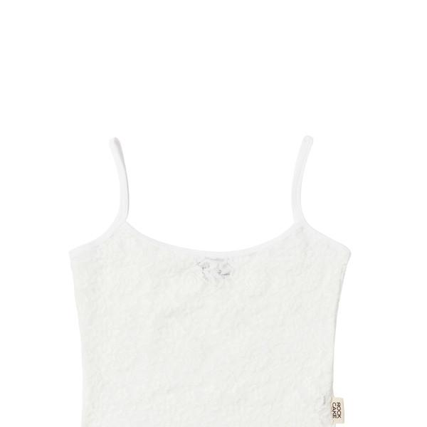 Lace Sleeveless - White