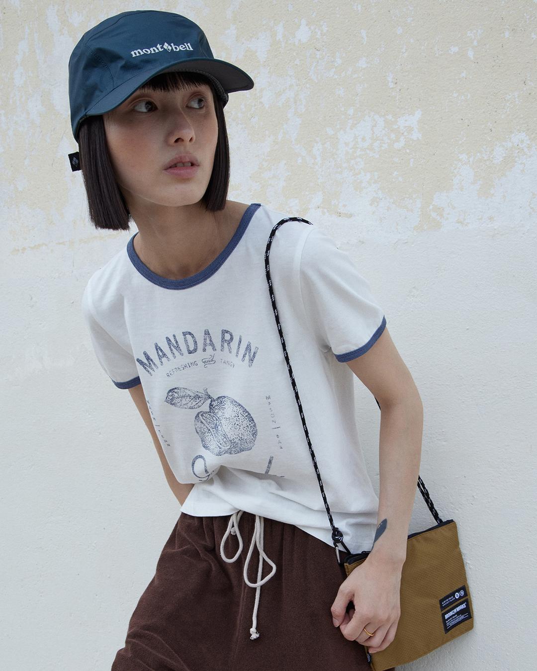 mandarin ringer t-shirt (navy)