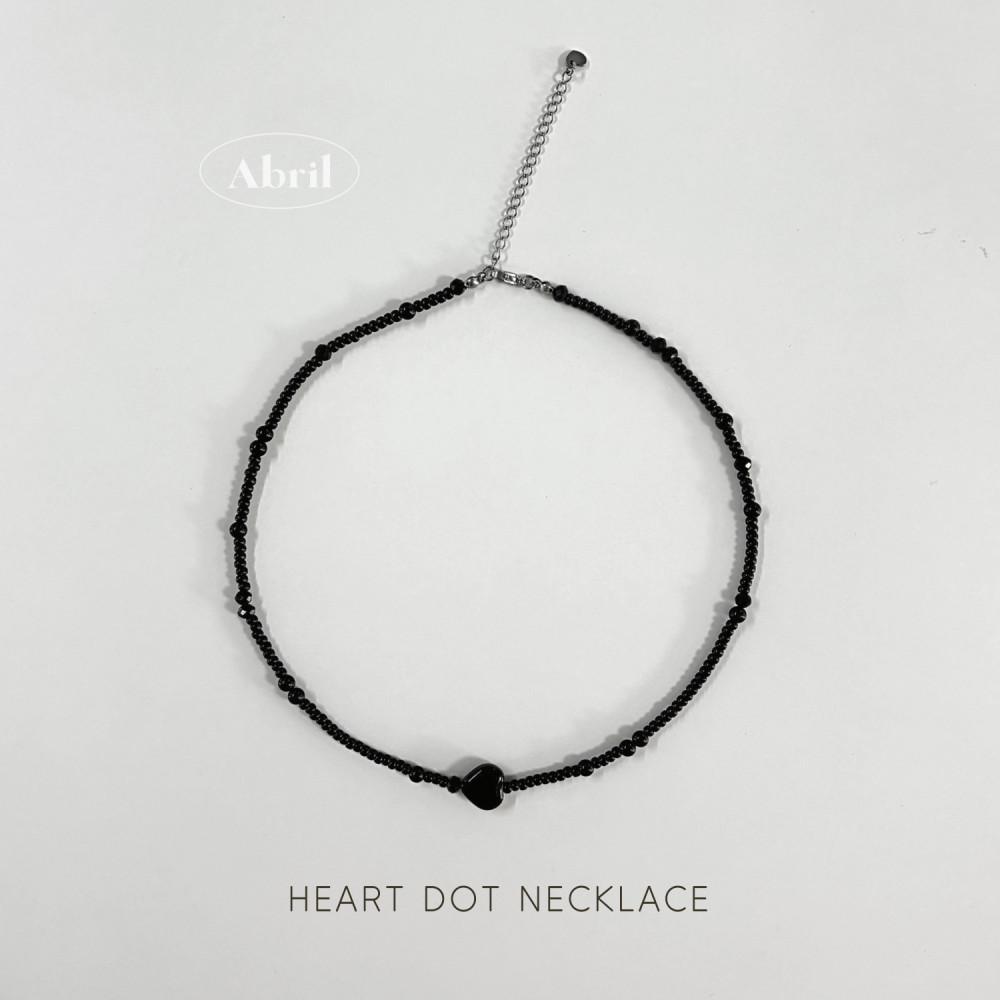 [아브릴] Heart Dot Necklace
